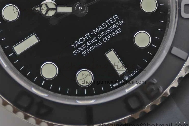 MiroTime 0328 Yacht-Master 42mm 226659 TWA 1:1 Best Edition 3D Black Ceramic Bezel on Oysterflex Strap VR Stretchable 2085